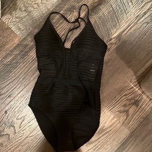Black one piece swimsuit